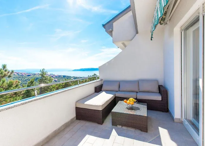 Lägenhet Atemberaubendes Penthouse Auf Zwei Etagen Mit Whirlpool Und Panoramablick Crikvenica